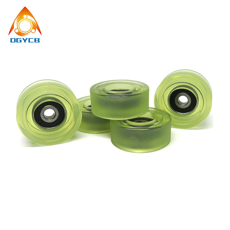 PU62635-14 polyurethane coated rubber wheel 6x35x14mm PU rubber coated wheel PU626